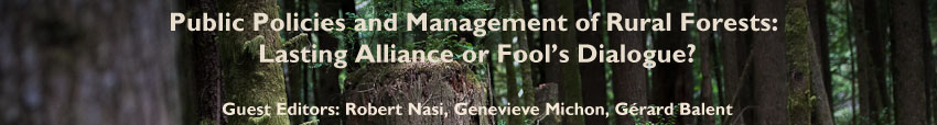 Public policies and management of rural forests:  lasting alliance or fool’s dialogue?